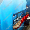 Colored steel roof sheet curving machine with crimping